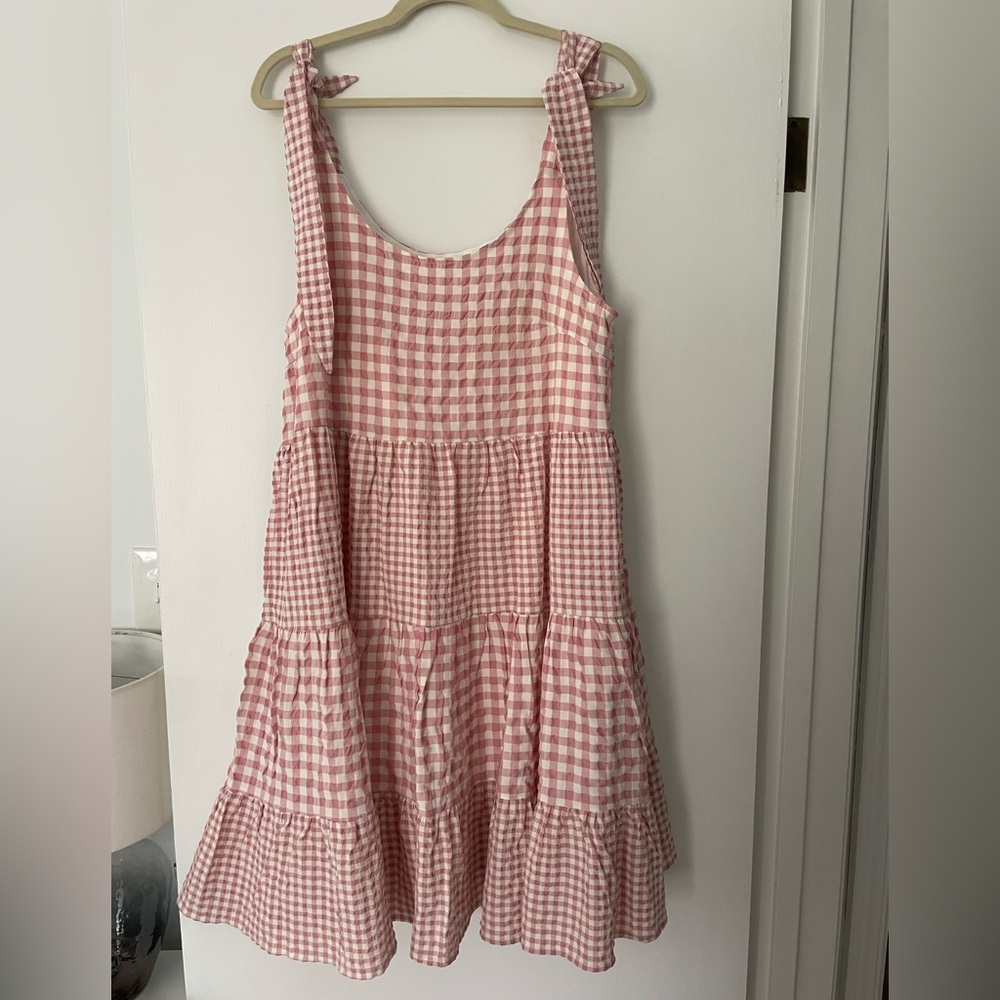 Pink Gingham Dress